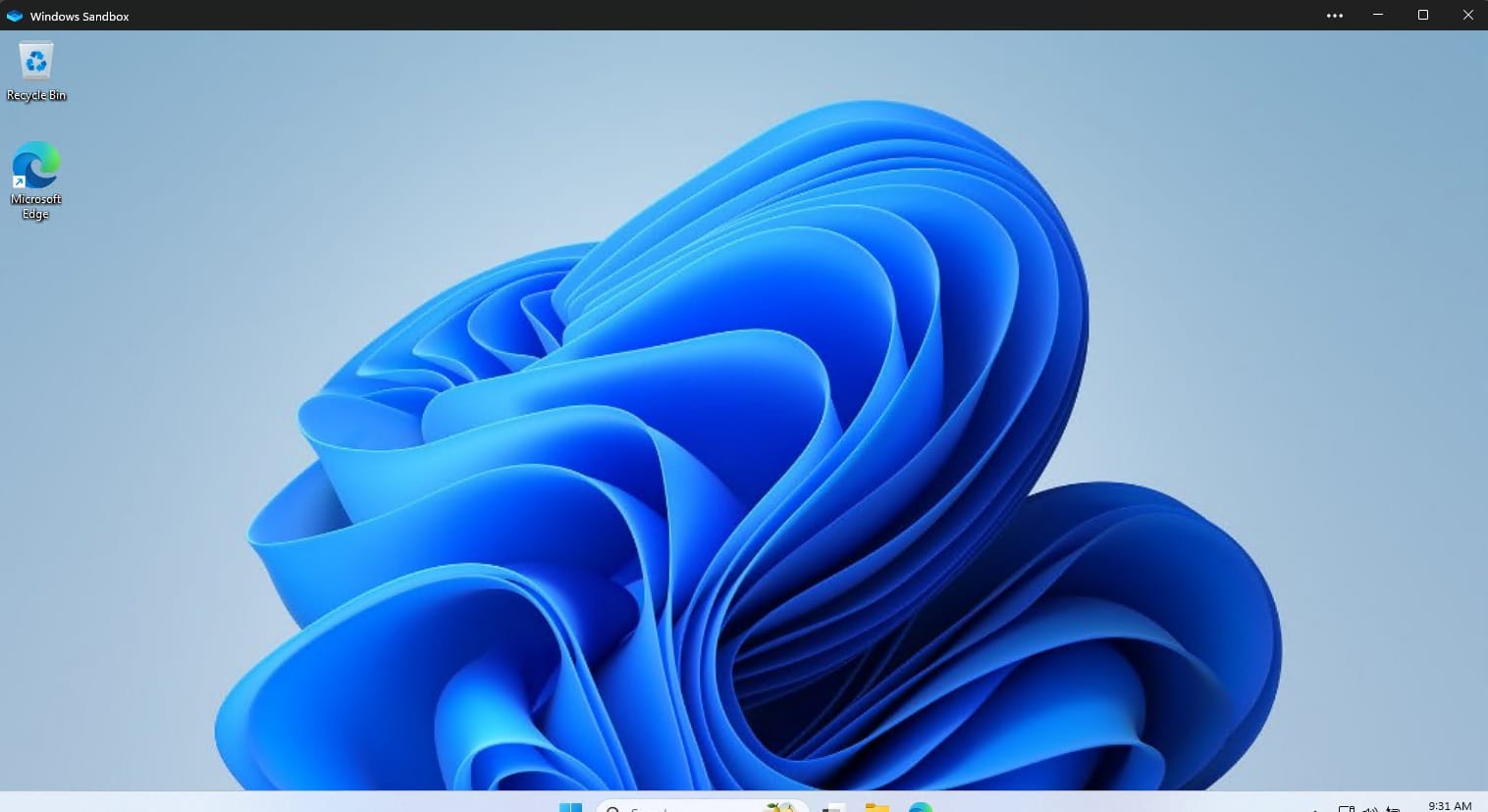 Fresh, clean Windows Desktop