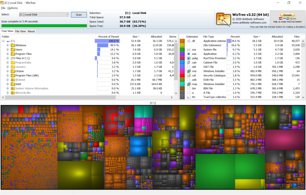 WizTree: WinDirStat on Steroids