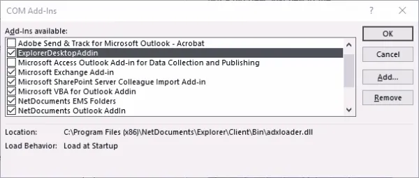 Fix: NetDocs Outlook Add-in Keeps Disabling